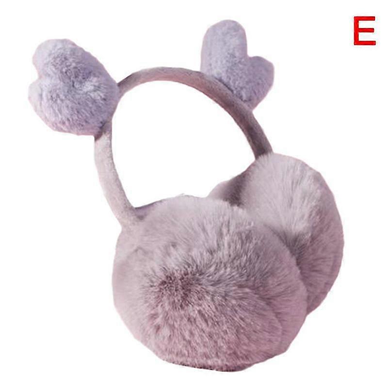 Noël Bois Forme Cache-oreilles Elk Cache-oreilles Couleur Dames Cache-oreilles Hiver Chaud Confortable Coupe-Vent Chauffe-oreilles Pour Enfant