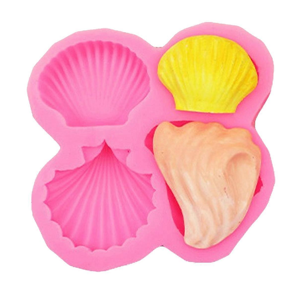 Shell Pattern Silicone DIY Mold Fondant Cake Decorative Baking Soap Making Tool