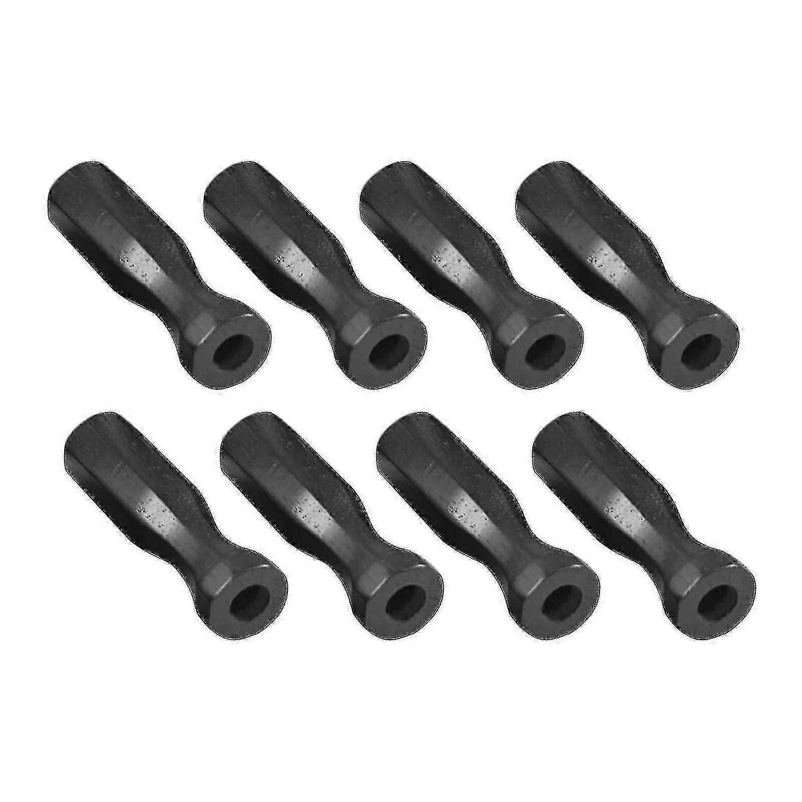 8x Soccer Table Handles Part For Standard Foosball Tables Wooden Lightweight Black