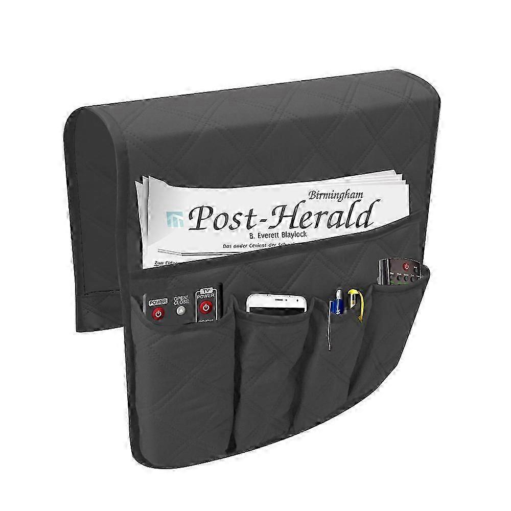5 Pockets Sofa Arm Rest Tv Remote Control Tidy Organizer Holder Chair Couch Bag