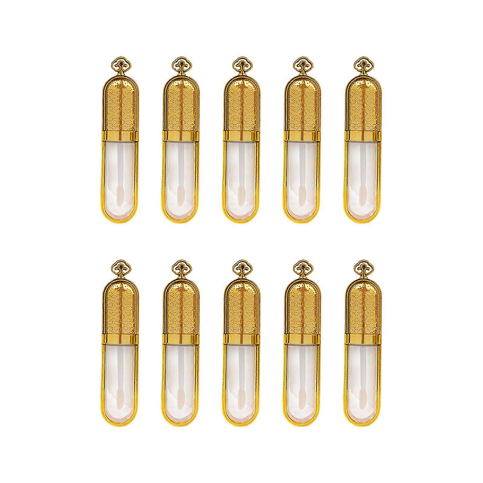 10 Pieces 5ml 8ml Empty Lip Gloss Tube Set with Lid DIY Lipstick Travel Refillable Plastic Bottles Cosmetics Container