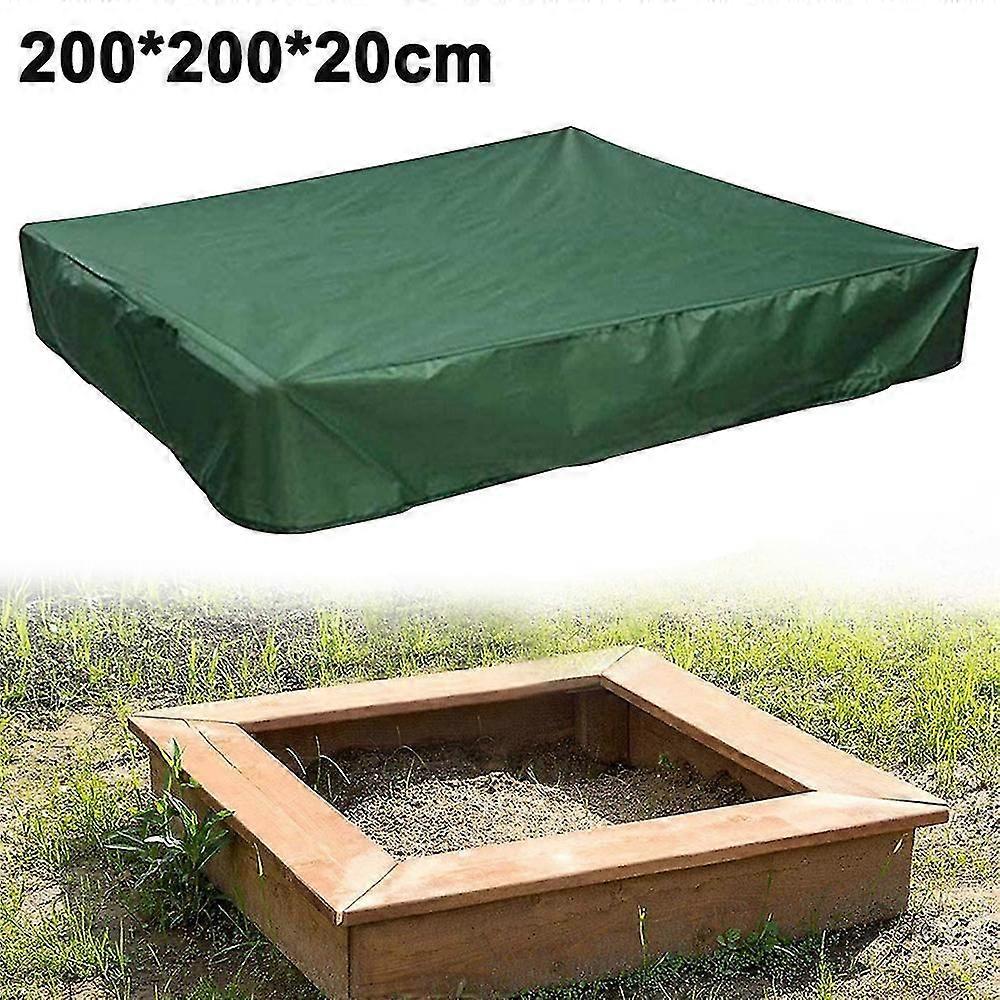 Sandbox Cover with Drawstring, Waterproof Sandpit/Pool Protective Canopy