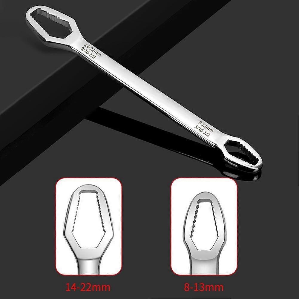 1PC Car Universal Torx Wrench 8-22mm Adjustable Self-tightening Wrench Board Double-head Torx Spanner