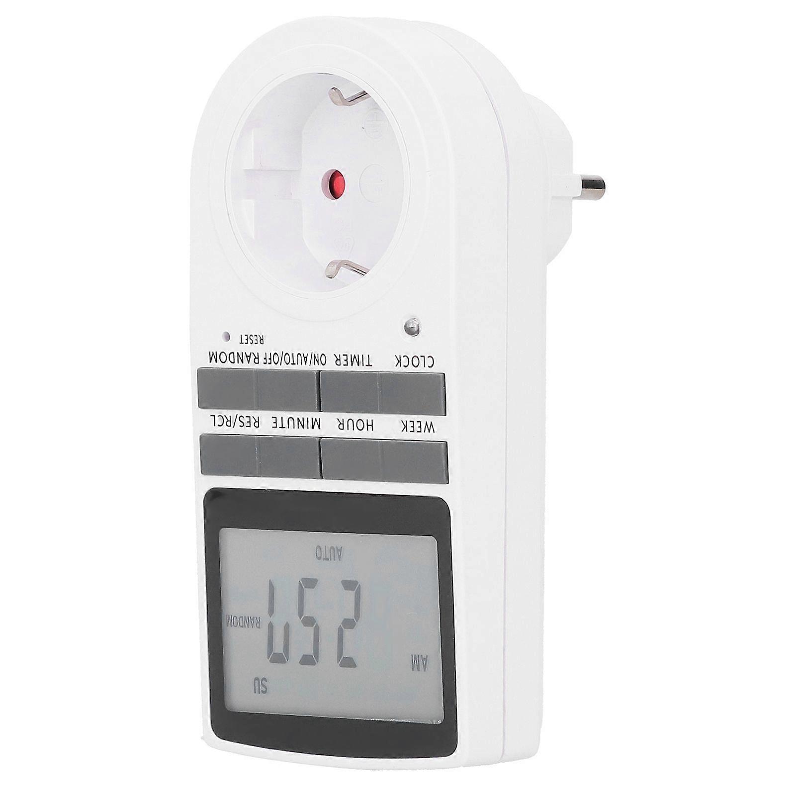 12/24 Hour LCD Display Timing Socket Plug Timer Switch Socket for Kitchen Appliance  240V