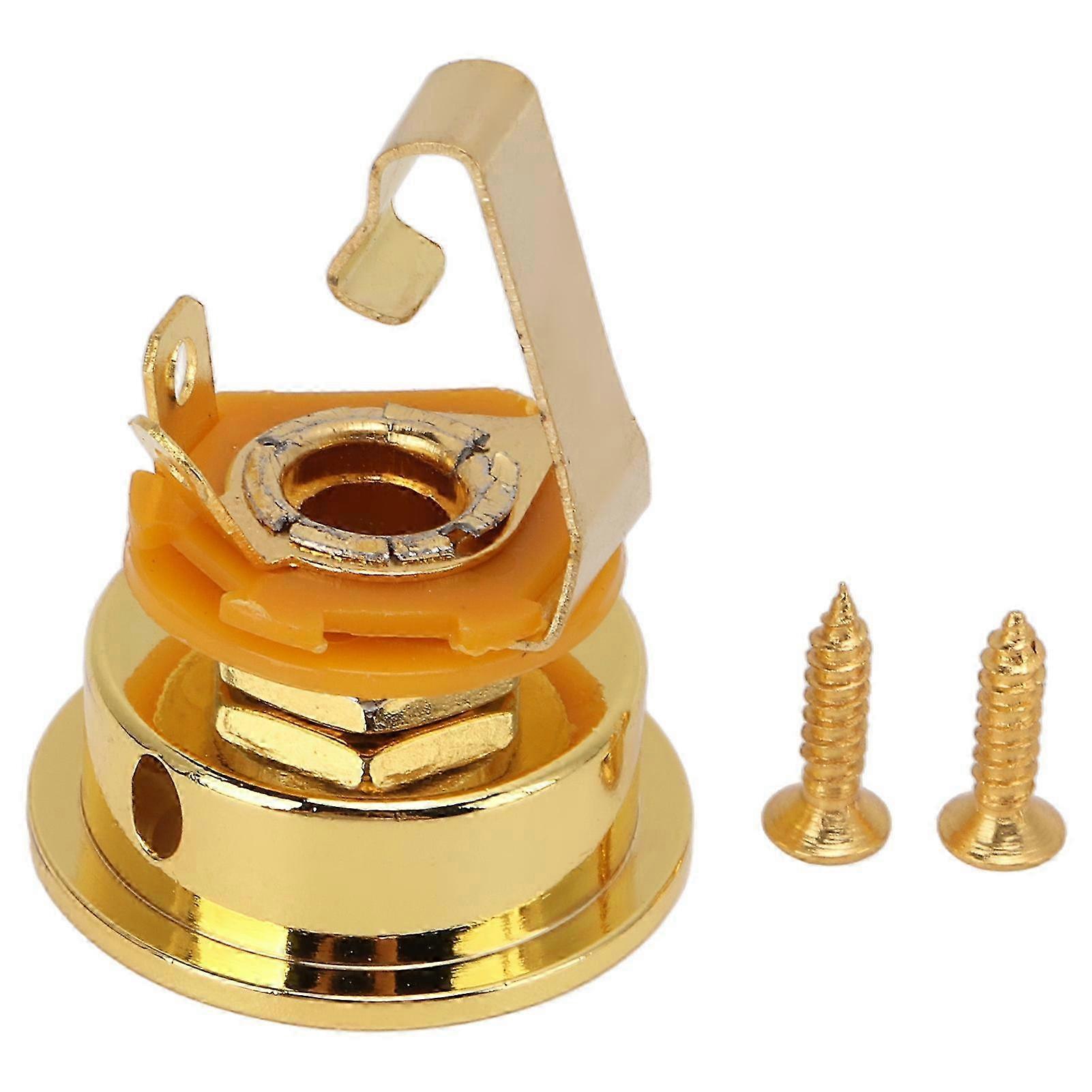 Guitar Stereo Output Socket Thickened Round Cup Shaped Metal Output Jack for TL Electric Guitar Golden