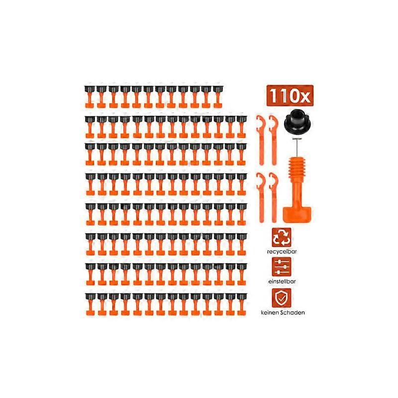 Tile Leveling System 204pcs Pack Reusable Tile Leveler Spacers for Construction free delivery Walkbee A B