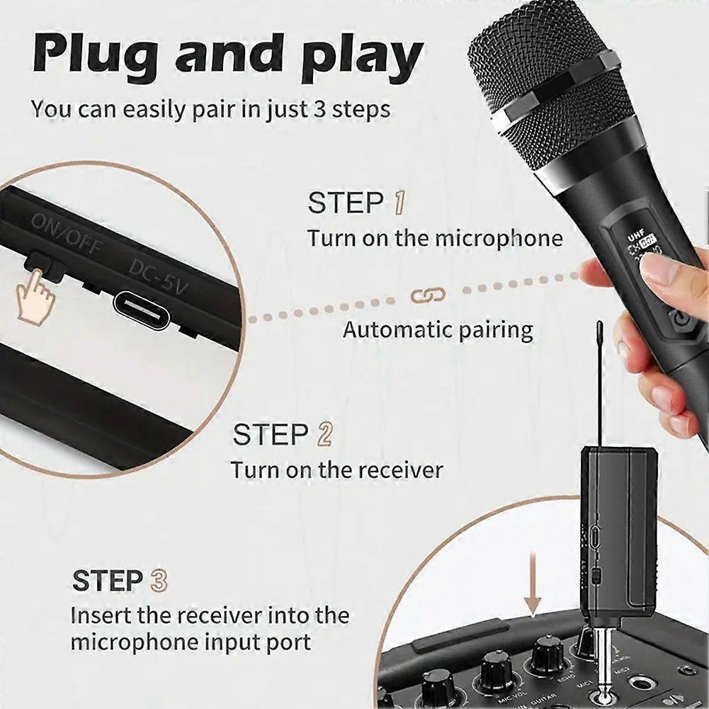 Microphone sans fil rechargeable universel U-Segment Microphone un à deux U-Segment Home K Singer H