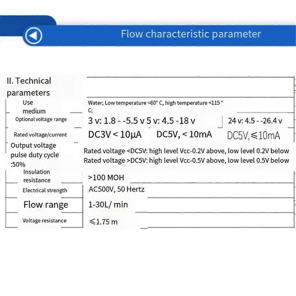 4 External Thread Interfaces Water Flow Sensor for Hall Flowmeter