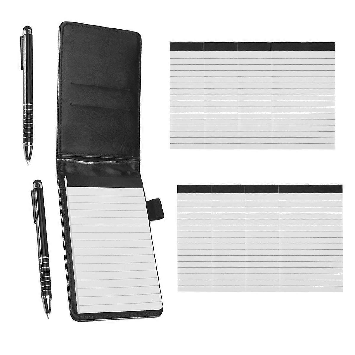 Mini Notepad Holder Included 2 PCS Pen 8 PCS Refillable Memo Book