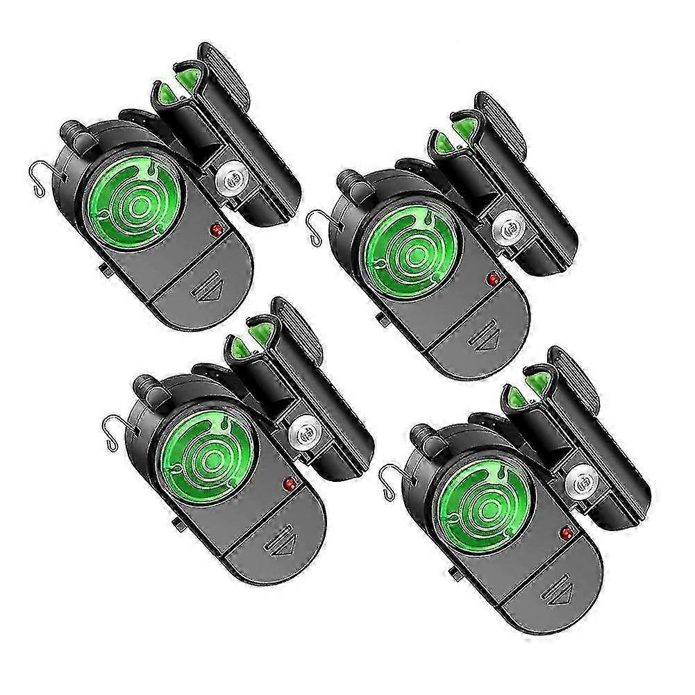 New 4pcs Fishing Bite Alarm, Sensitive Electronic Fishing Alarms Indicator, Sound Bite Alert with L