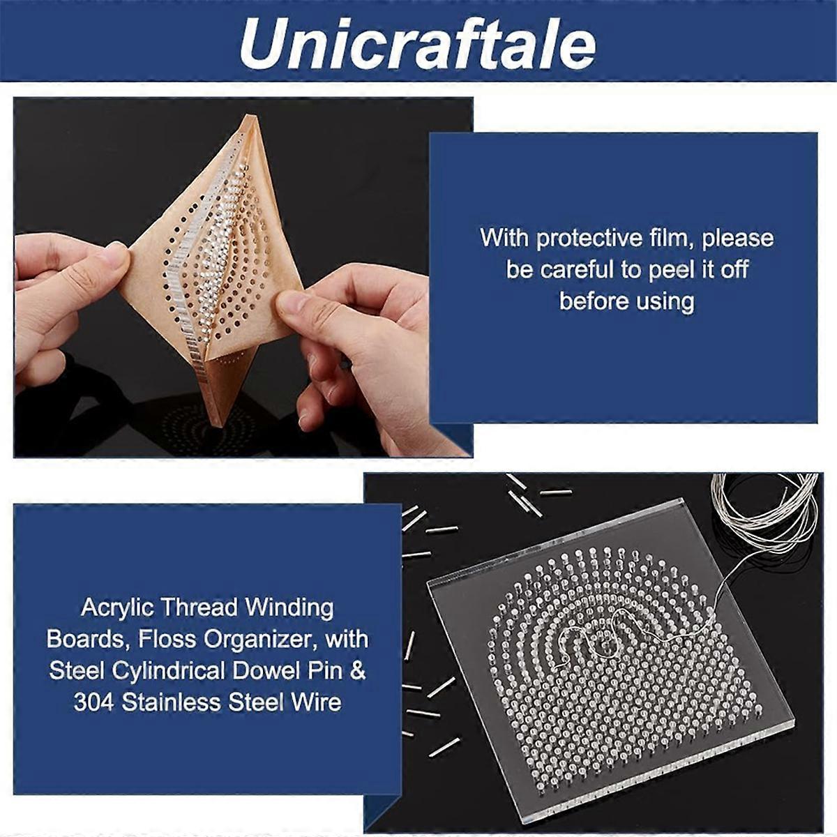 Wire Bending Jig Wire Elements Floss Organizer with Metal Pegs