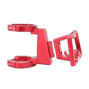 Frente de bicicleta de aleación de aluminio para soporte de bolsa de bloque de soporte Delantero de ciclismo plegable para accesorio de bicicleta de bloque de soporte plateado