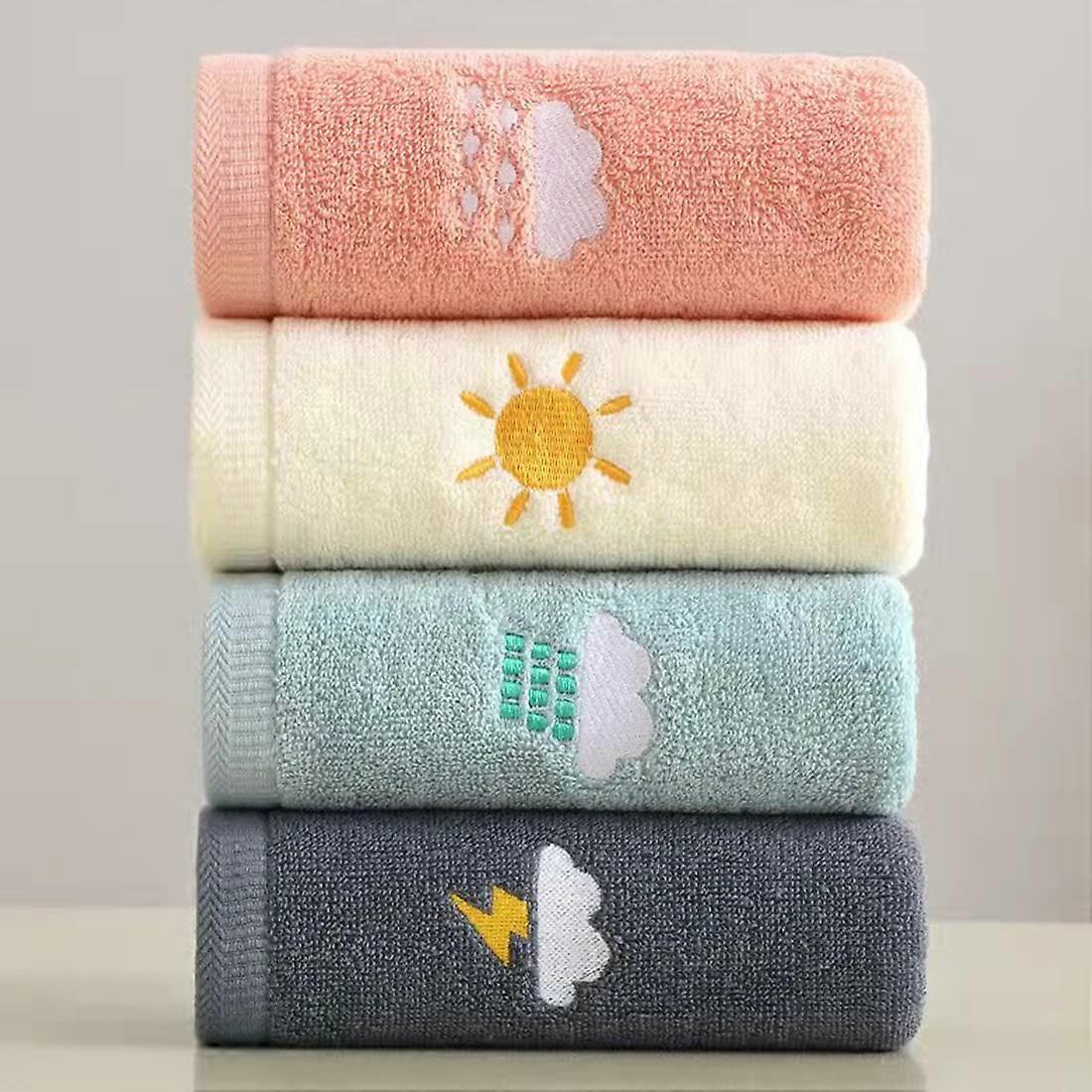 4 Piece Soft Highly Absorbent Hand Towels for Bathroom 14x29 Inch