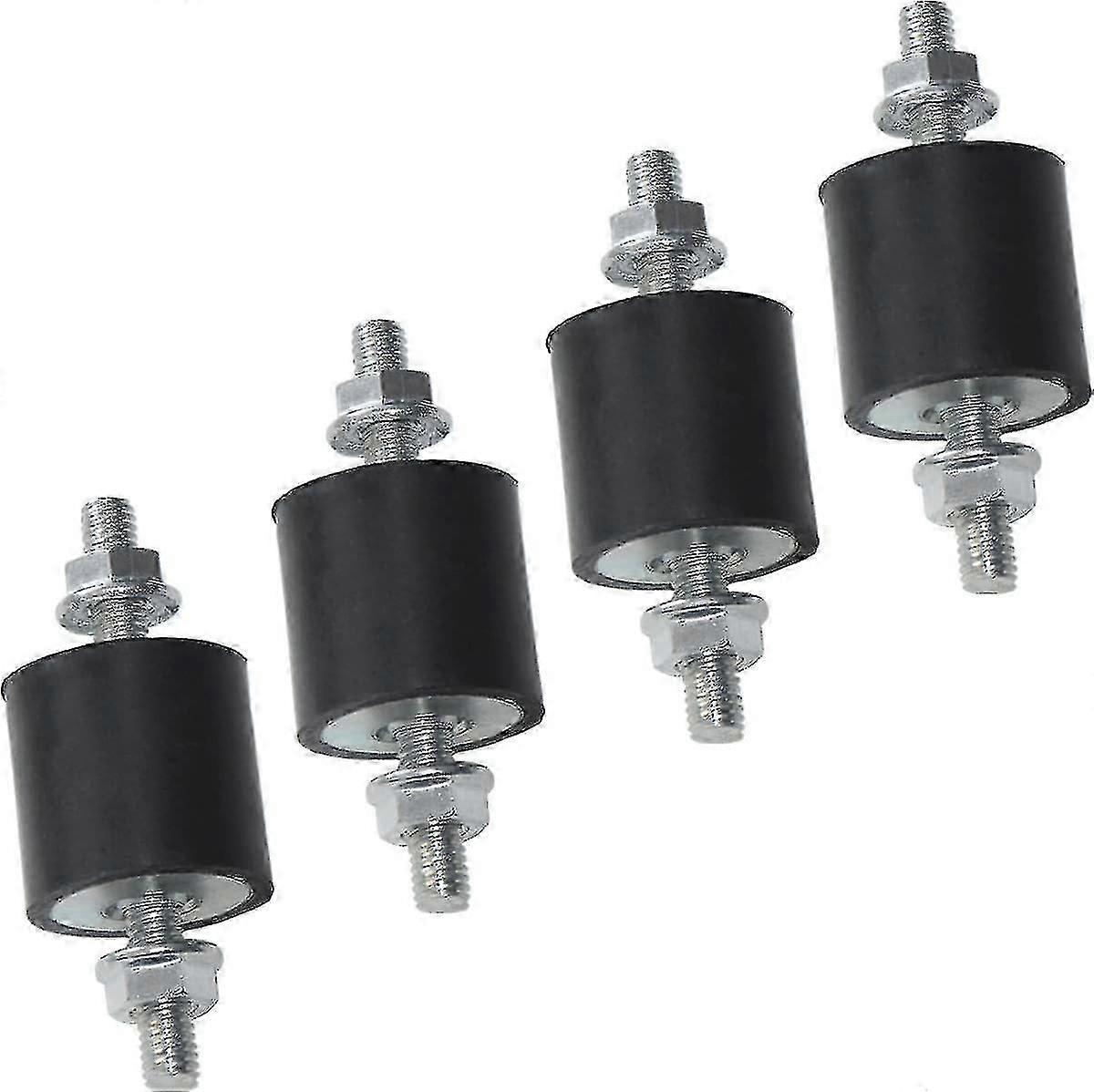Rubber Vibration Isolator Mounts - 4pcs 25x25mm Shock Absorbers