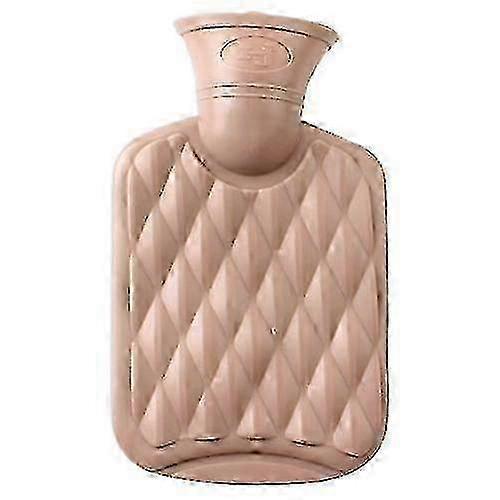 Värmevattenpåse i gummi - Varm- och kallterapiflaska för avkoppling - Vinterbruk (EU-standard)