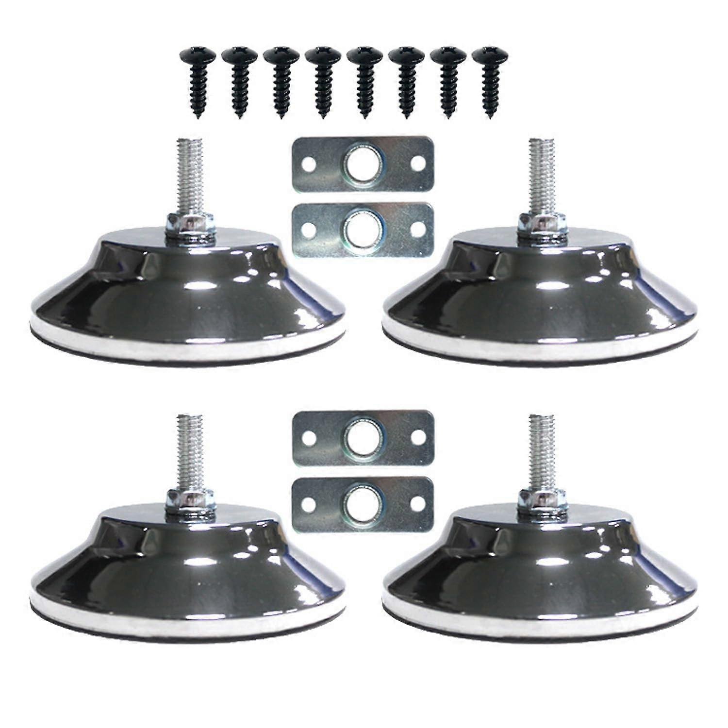 Billiard Table Leg Levels 5-Inch Metal Adjustable Elevator Levelers For Pool Tables And Game Desks