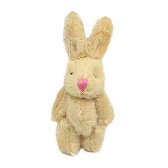 6cm Mini Soft Plush Bunny Joint Rabbit for Doll Decorations for House Plush Mini Toy Stuffed Bunny for Doll Bunny Figure