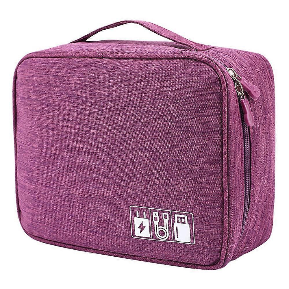 4.5-inch Cable Organizer Bag Portable Single Layer Electronic Digital Accessories Carry Case