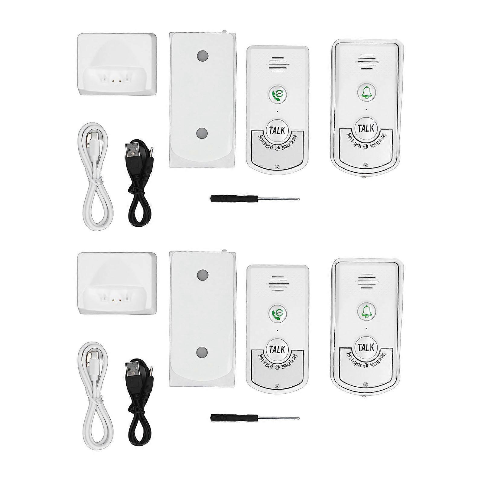 2 Way Voice Clear Sound 1000m Long Range Waterproof Elderly Caregiver Wireless Intercom System For Home