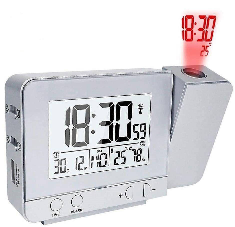 Projection alarm clock digital clock with time temperature projection(H-4)
