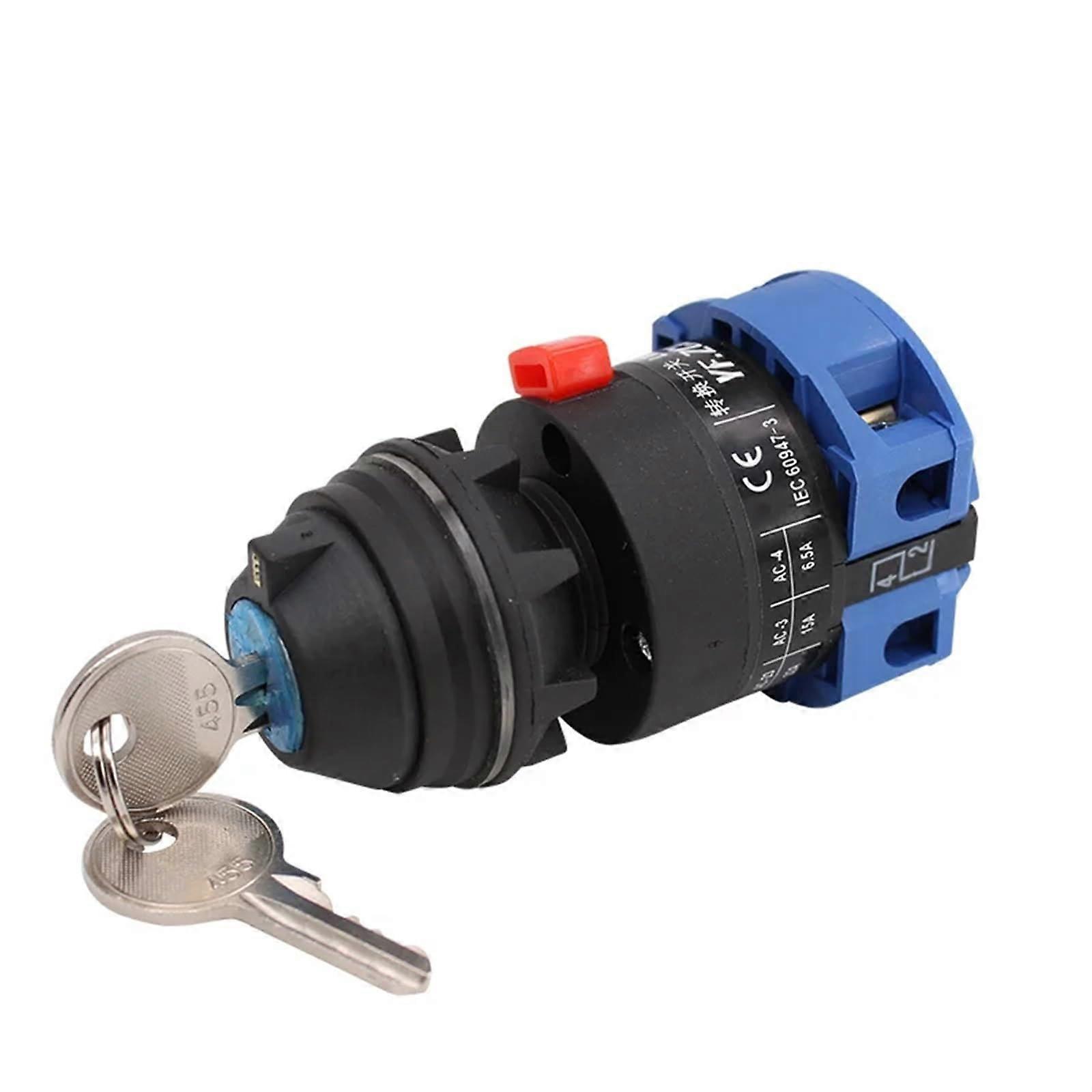 LW2625YS1/1S Universal Conversion Rotary cam Switch 22mm Installation 01 OffON Lock Key Motor Equipment Safety Power Off 25A