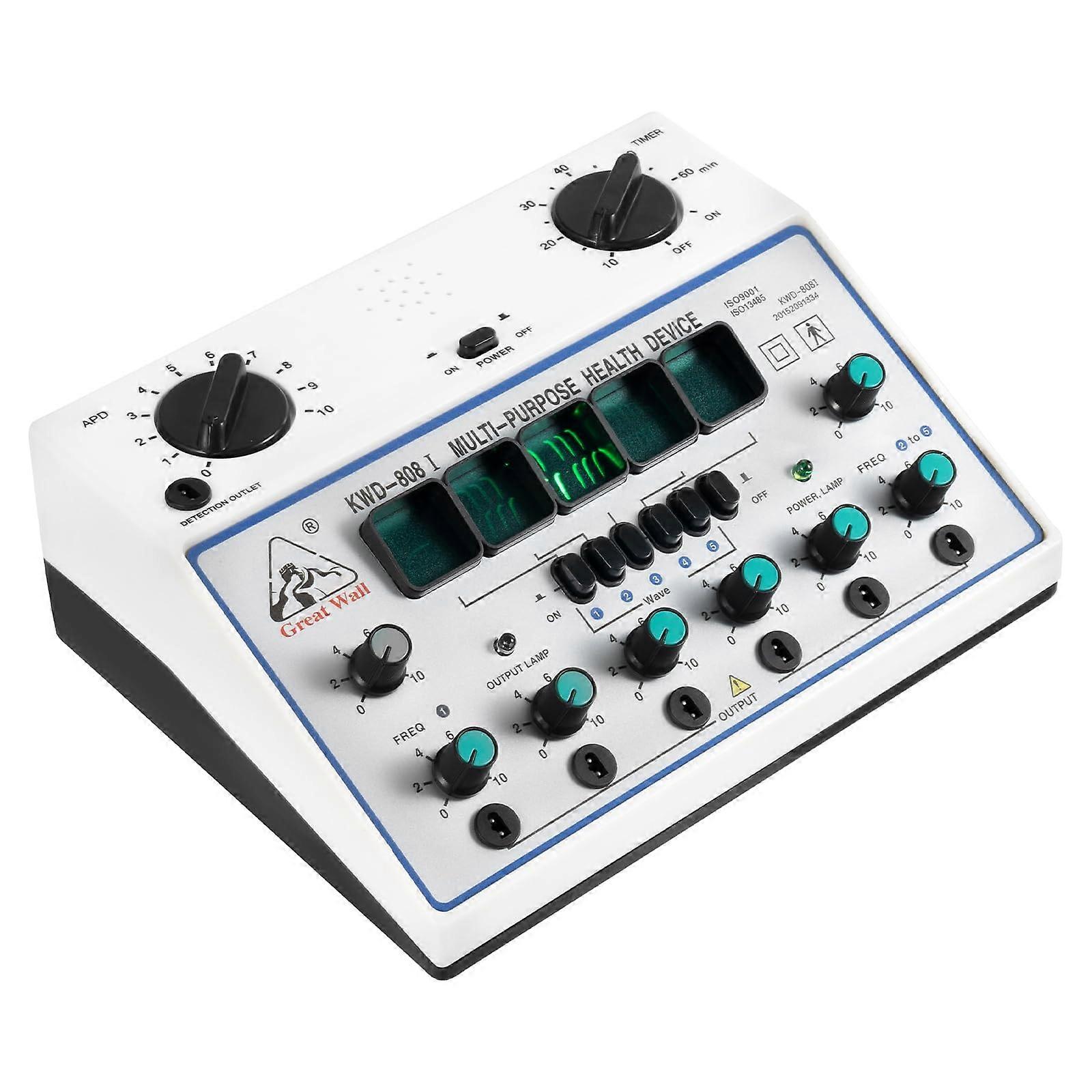 6 Channel KWD808 Output Patch Massager Care Electric Acupuncture Stimulator Machine, 110V