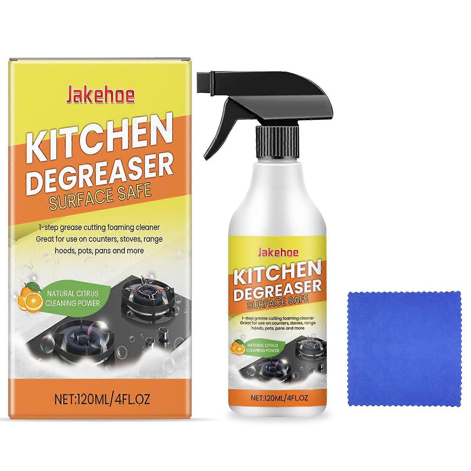 Kitchen Degreasing Foam Cleaner Powerful Stain Remover Spray for Sink Basins Shower Glass Bathroom Kitchen