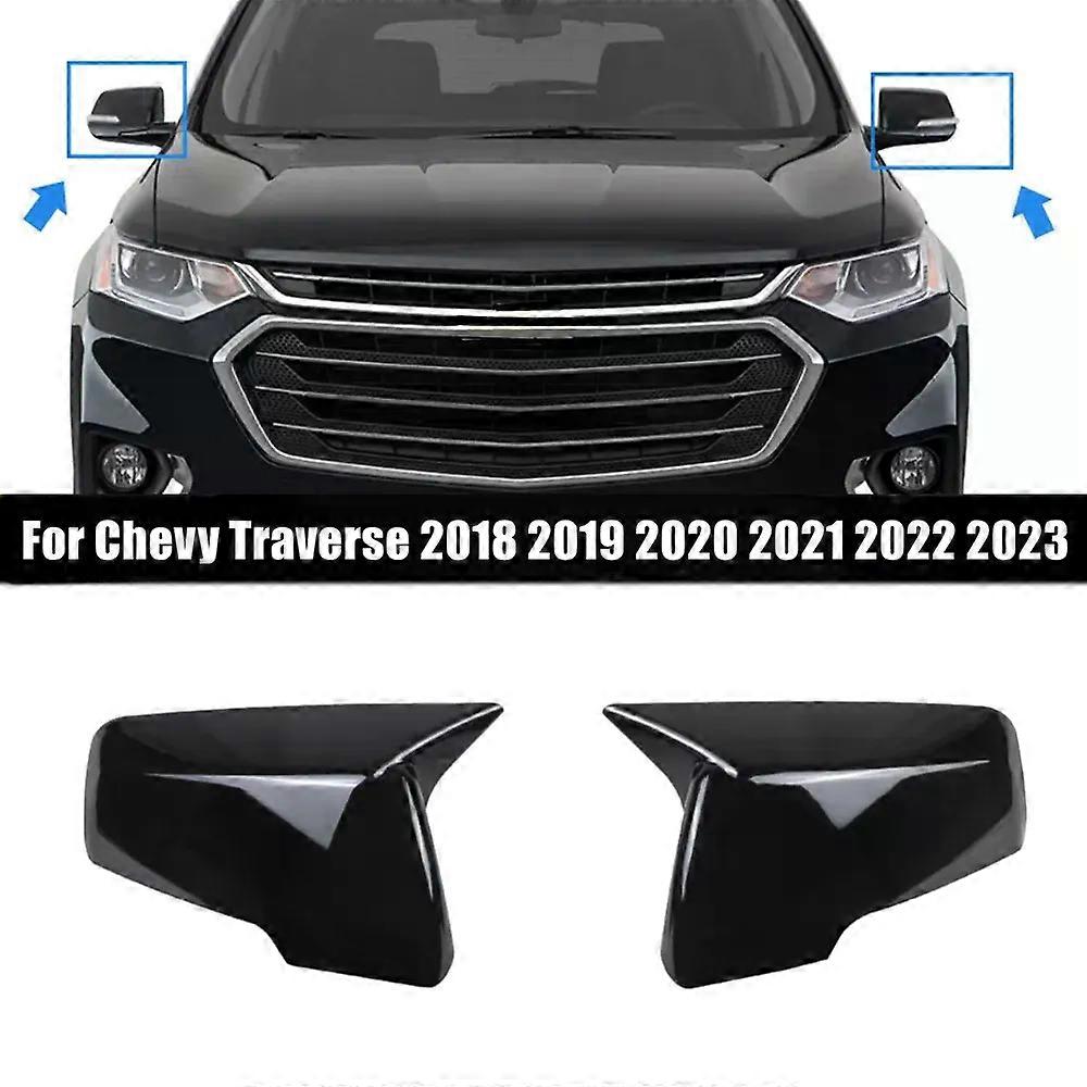 لشيفروليه ترافيرس 2018 2019 2020 2021 2022 2023 غطاء مرآة جانبية للرؤية الخلفية للسيارة غطاء الجناح غطاء الباب غلاف تقليم ABS الكربون