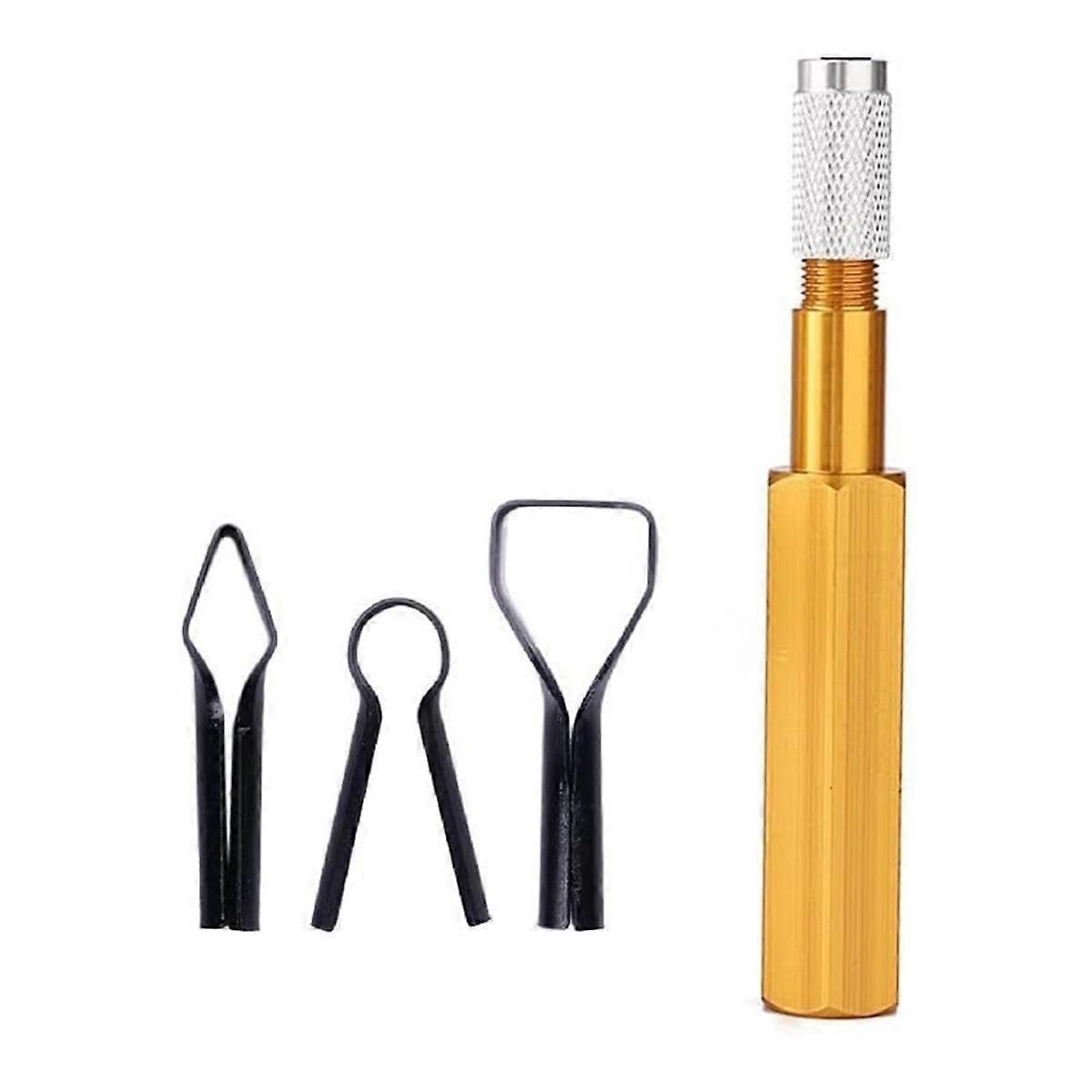 Corner Smoothing Cutter Handle Set with 3 Blades for PVC Floor Welding Aluminum Alloy Electrode Leve