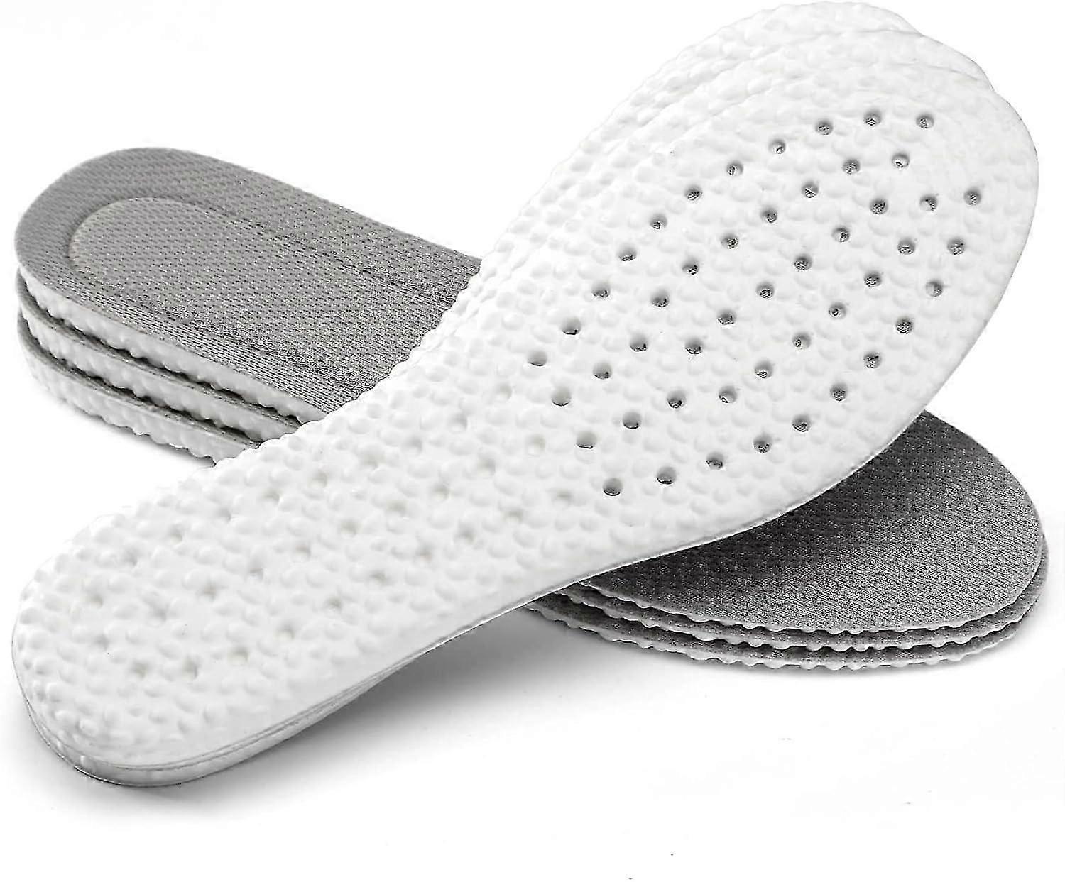 3 Pairs Shock Absorption Flexible Replacement Insoles,E-TPU Elastic Inserts,Relieve Foot Pain,Maximum Cushion Comfortable Insoles