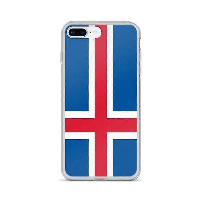 Phone Case – Flag of Iceland – Compatible with iPhone 8 Plus – Soft Case – Durable and Shockproof - Silicone - Pixelforma