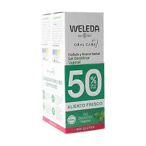 Duplo vegetable toothpaste 2 units of 75ml