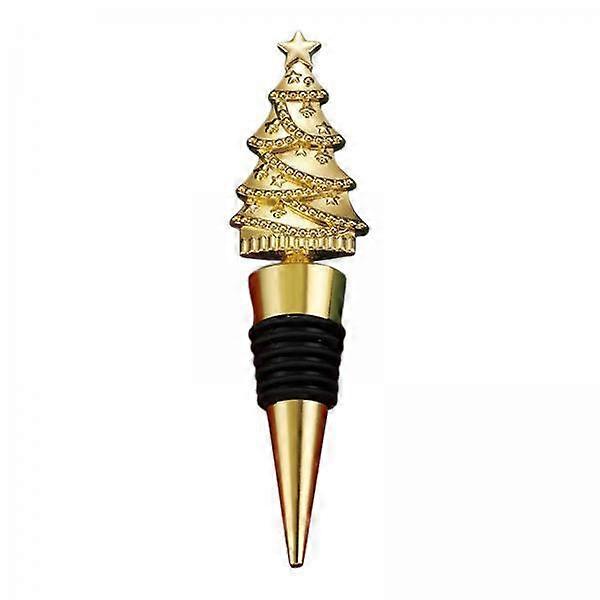 3xعيد الميلاد شجرة النبيذ زجاجة سدادة النبيذ هدية لحفل زفاف ديكور المطبخ