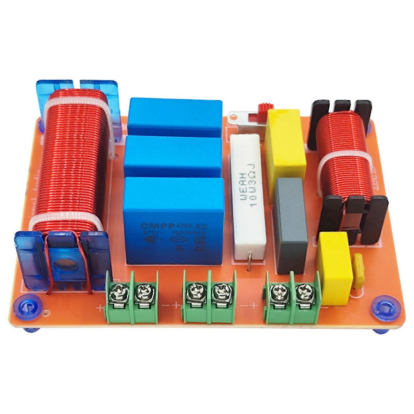 300W Speaker Splitters 1 Low Filter 1 Highly Filter Frequency Divider Customizable Frequency, Home Entertainment Device