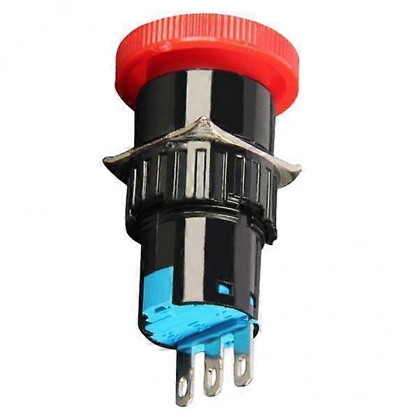 2x16mm Latching Emergency Stop Push Button Switch Red Push Button