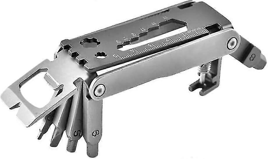 Portable Multifunctional Bicycle Repair Toolbox with Small Tools (Silver, 1pc)