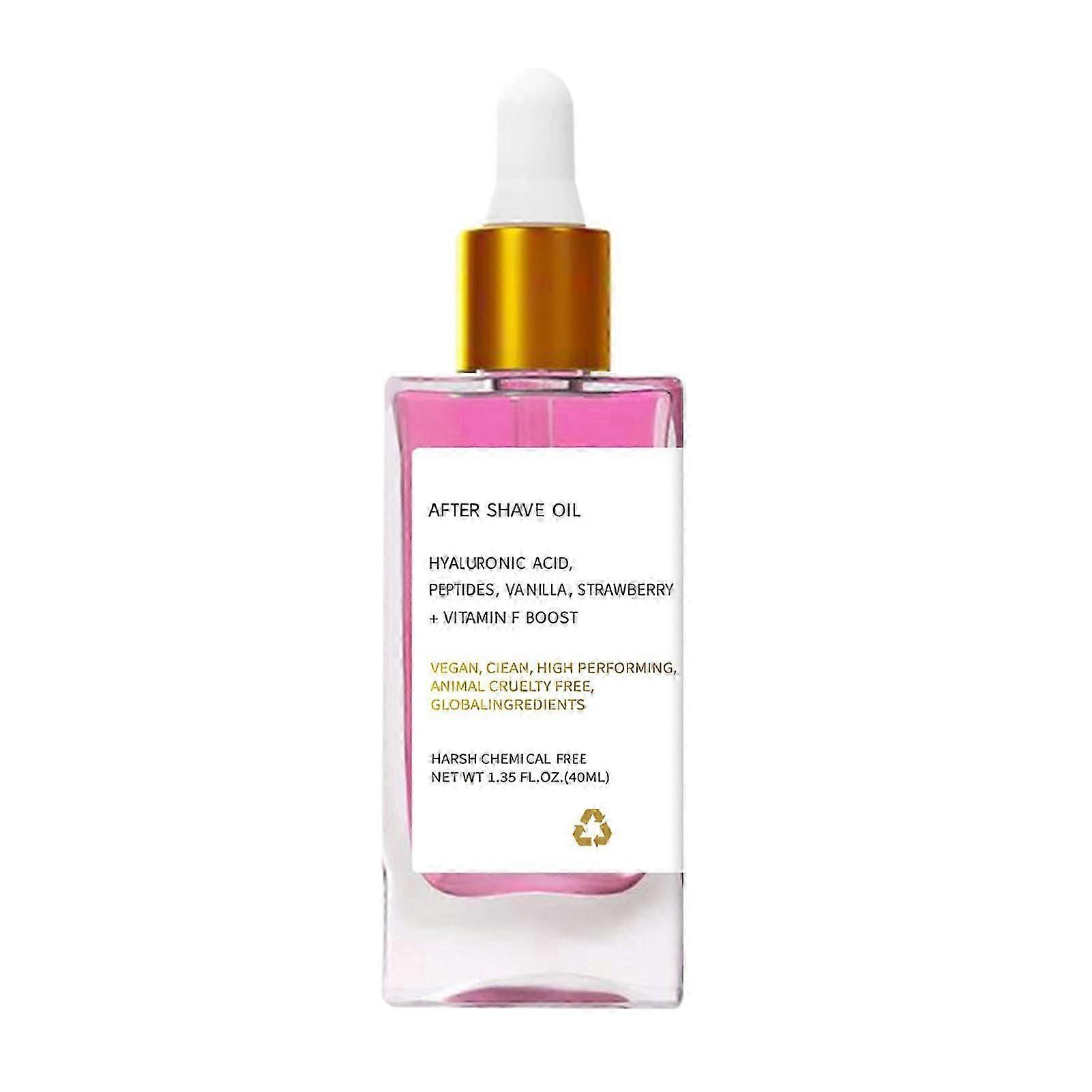 Huile d’après-rasage Huile de fraise, Huile d’après-rasage Femmes Vraiment fraise, huile après-rasage douce, prévenir les poils incarnés et la sécheresse