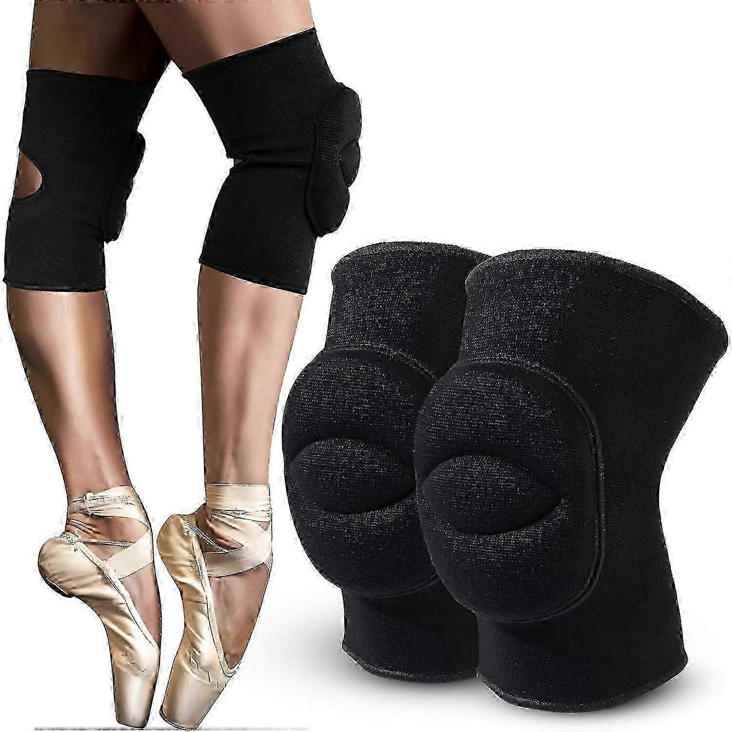 膝パッドバレーボールガールズキッズ女性男性7.8 "厚パッド入り膝パッドソフト伸縮性のある膝BバスケットボールFoo-YoGo用有能膝プロテクター