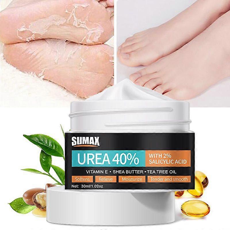 %2 Salisilik Asit İçeren %40 Üre Kremi - Kuru çatlamış topuklar, nasırlı kuru çatlamış ayaklar ve ölü deriler için ayak kremi - Maksimum Nemlendirme