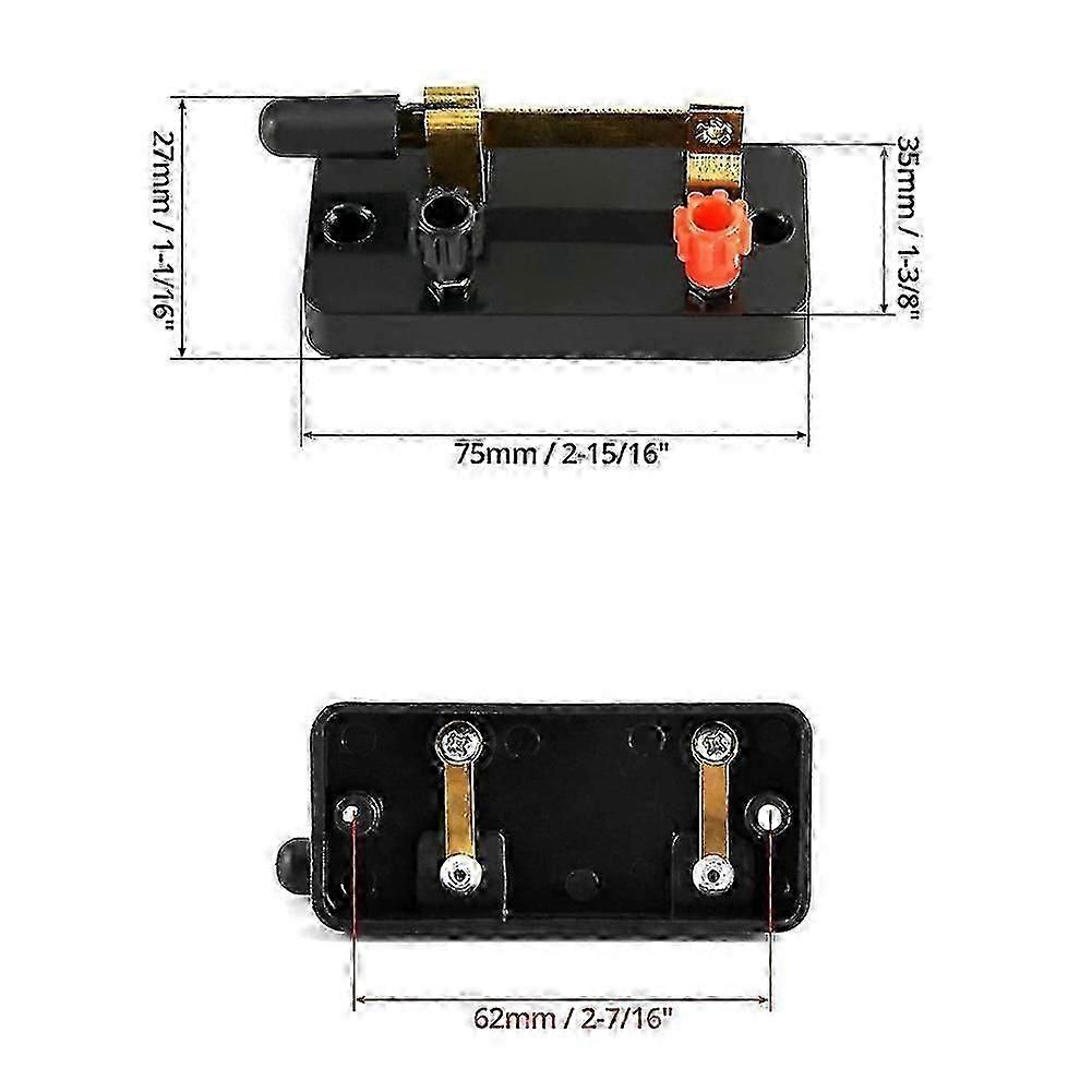 10Pcs Single Pole Single Throw Switch,Knife Switch:Used compatible with Physics Laboratory,School Electronic Ex