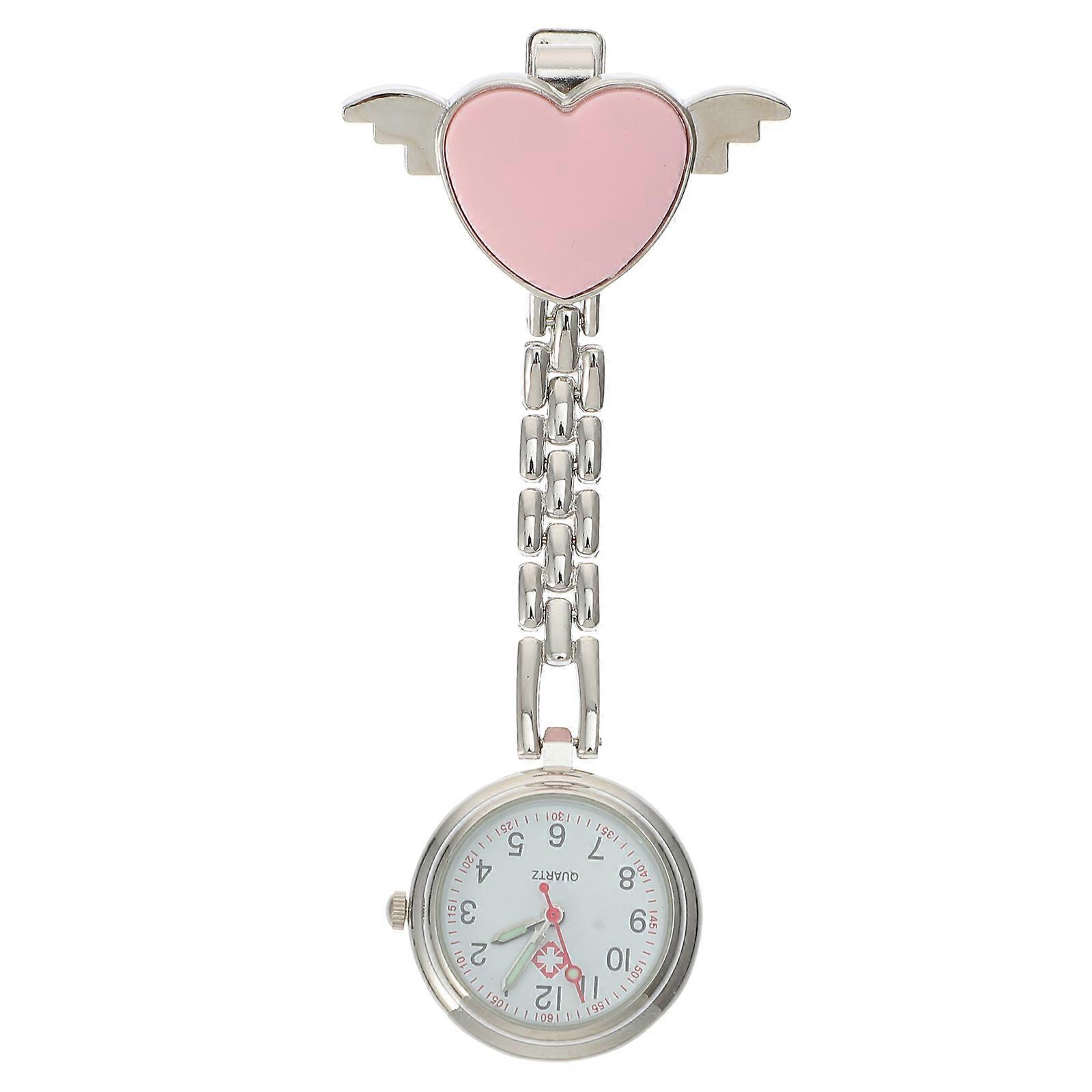 Adorable Design Nurse Pocket Watch for Decor Use with Clear Dial Scale and Durable Alloy Material 3.5 x 2.8 inches