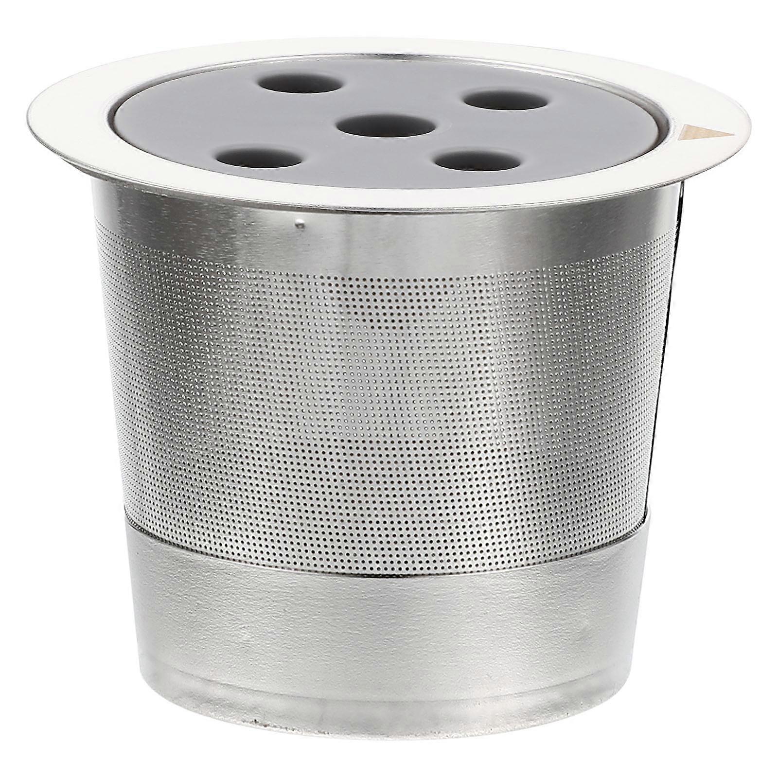 Stainless Filter Container Brew Fresh Coffee For Store Use Round Shape 1Pcs