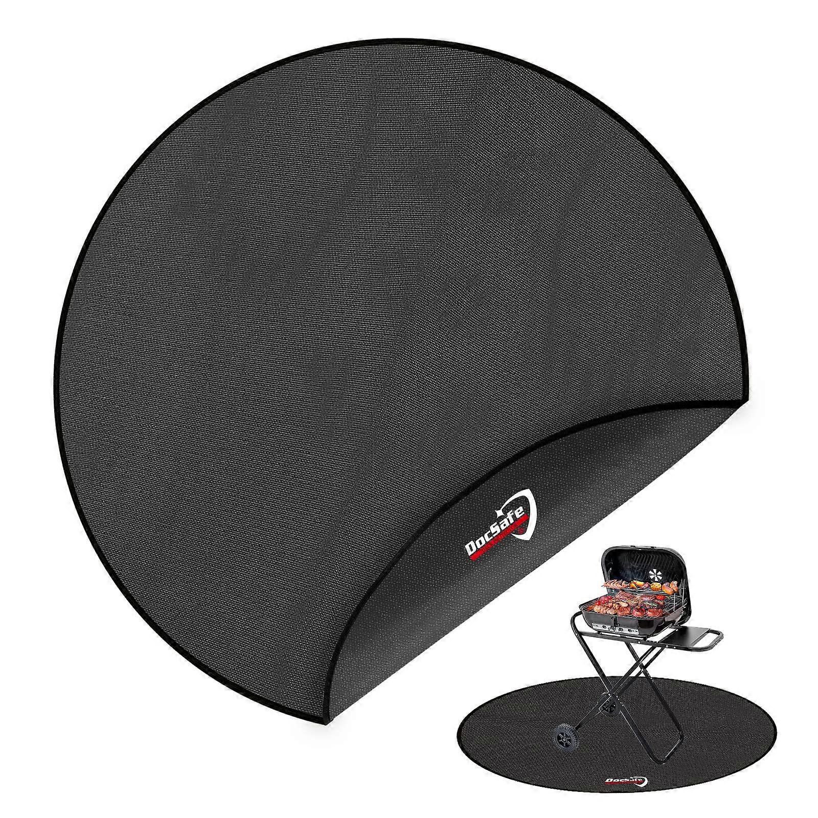 Under grill mat, round fire bowl mat, 4 layers, fireproof, reusable, oilresistant