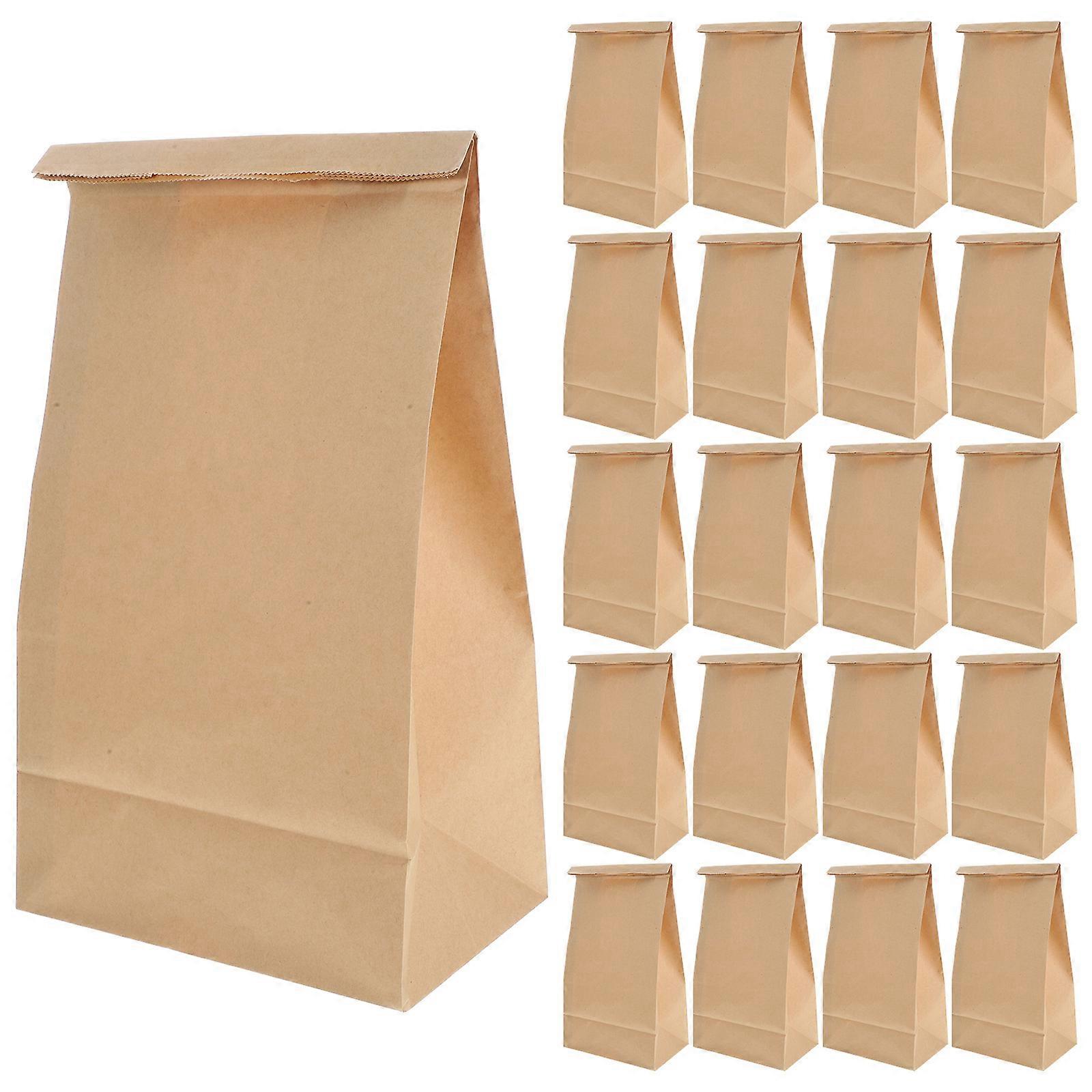 Bakery Bags Brown Paper For Dining Experience 50Pack