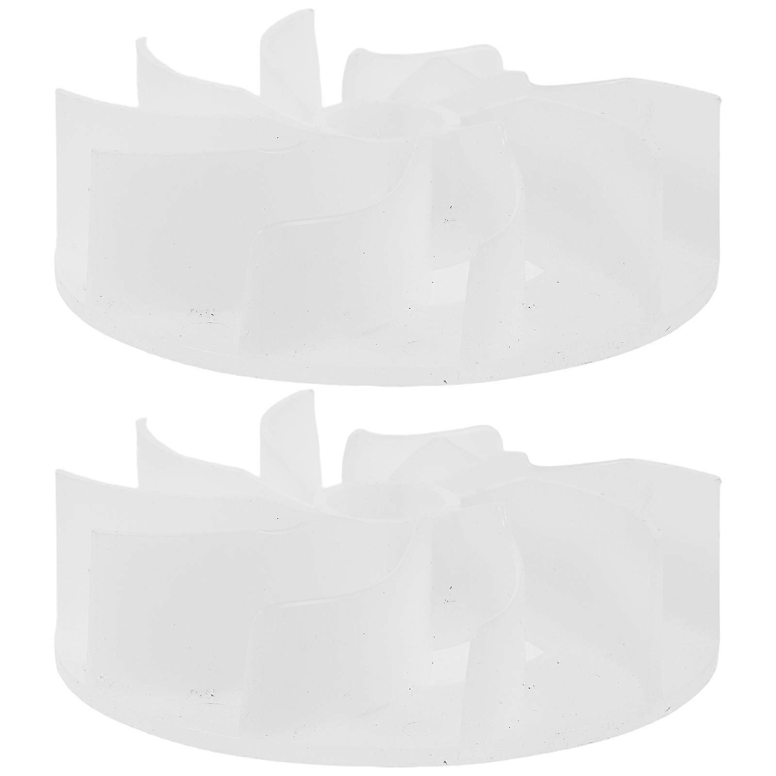 Mini Dryer Motor Fan Replacement – Durable Plastic Air Compressor Fan for Compact Blow Dryer Accessory (2pcs)