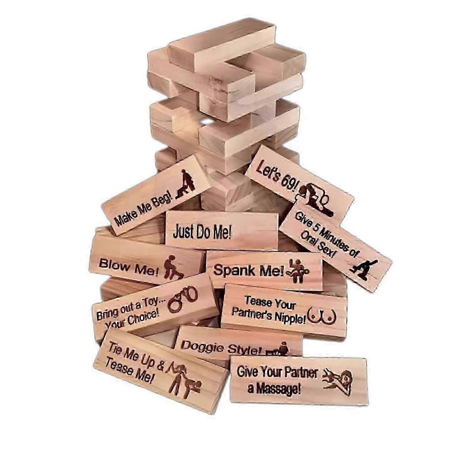 Super Naughty Block Tower Game - Couple Activities & Date Night Ideas