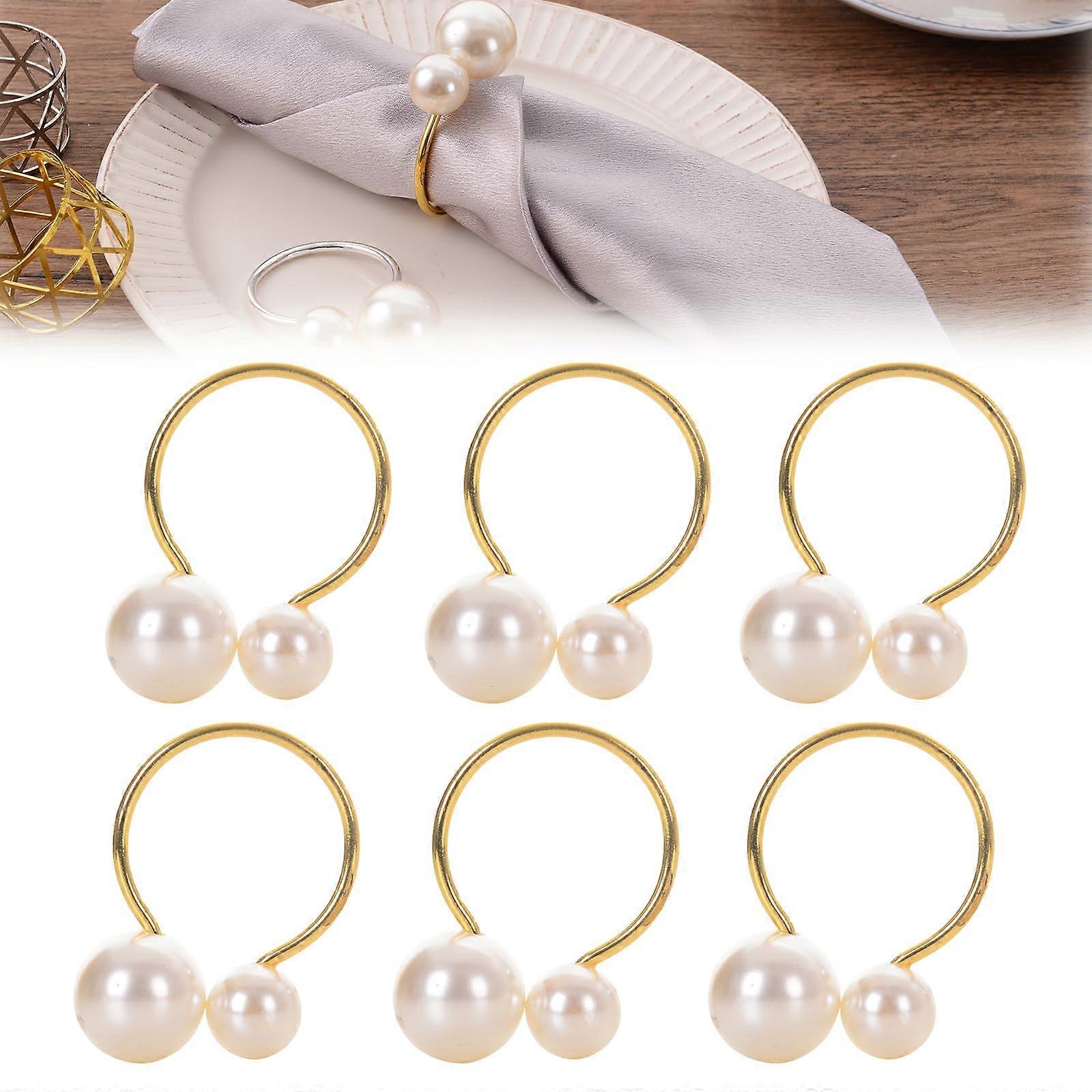 Gold Napkin Rings Pack of 15 for Christmas Table Decor, Elegant Golden Style, Durable Metal Napkin Holders