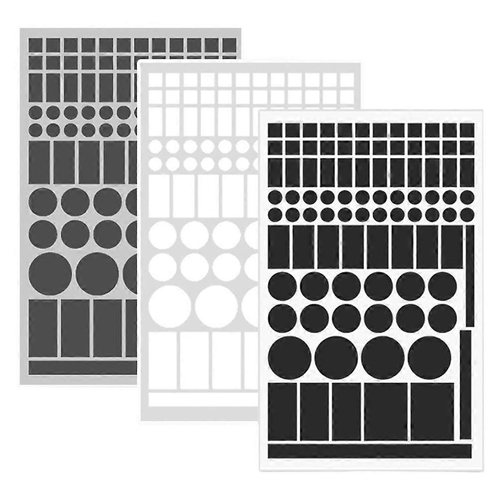 Blackout Stickers Light Blocking Sheet Stickers Kindergarten 3Pcs