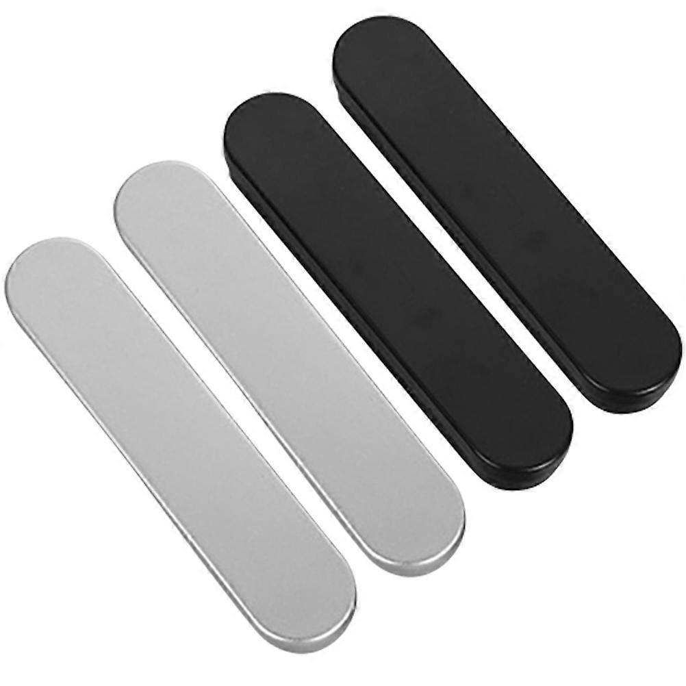 Pencil Cases Metal Pen Pencil Case School Office Home Use Silver Rectangular Storage