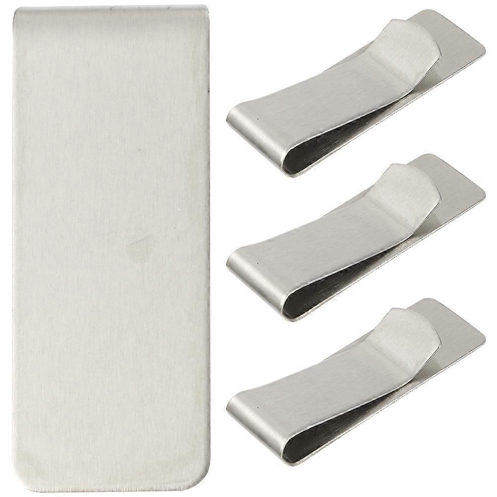 4pcs Money Fixing Clips Portable Multi Functional Cash Storage Clamp for Banknotes & Cards Elegant Design for Wallet Organization